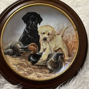 Vintage 1988 A Perfect Set - Labrador Retriever Dog Decorative Plate